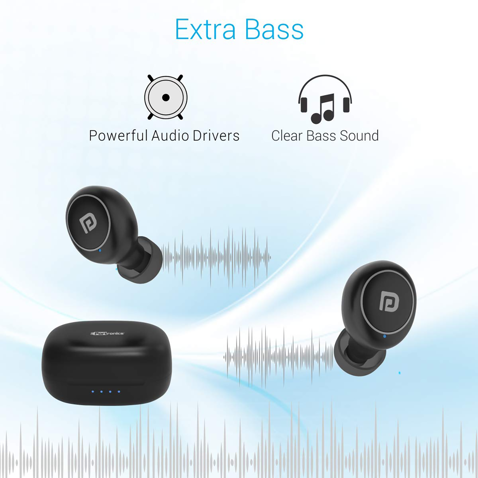 Buy PORTRONICS Harmonics Twins Mini POR 325 TWS Earbuds with Noise